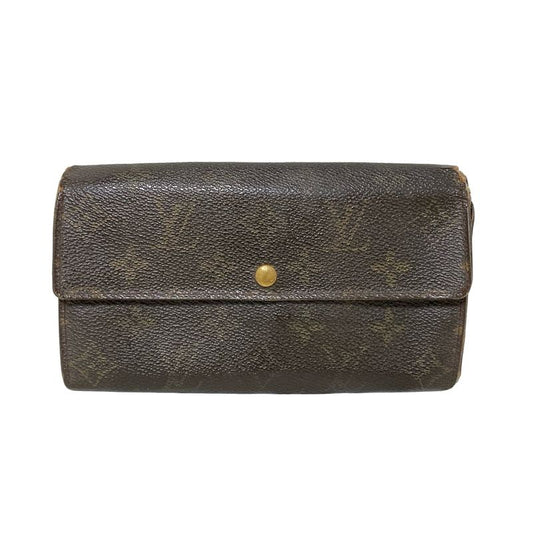 Louis Vuitton Long Wallet Monogram Pochette Porte Monet Cles Di M61725 - Leather