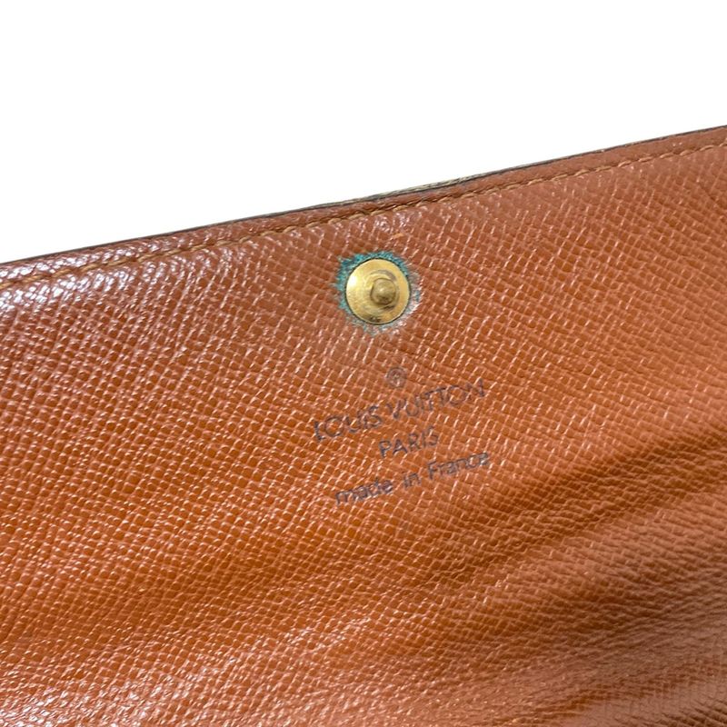 Louis Vuitton Long Wallet Monogram Pochette Porte Monet Cles Di M61725 - Leather