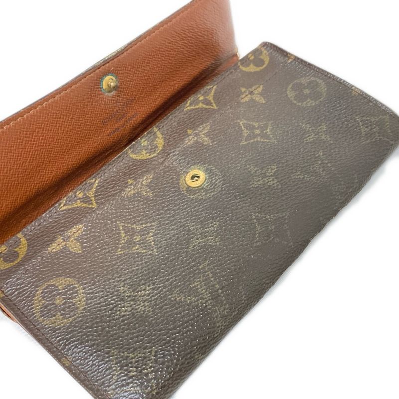 Louis Vuitton Long Wallet Monogram Pochette Porte Monet Cles Di M61725 - Leather