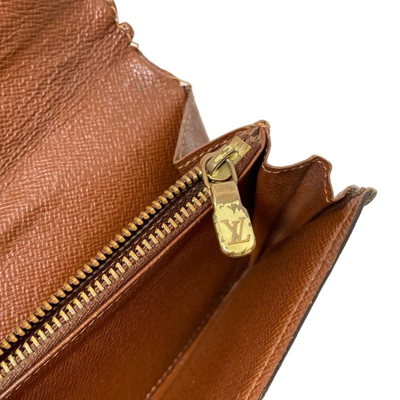 Louis Vuitton Long Wallet Monogram Pochette Porte Monet Cles Di M61725 - Leather