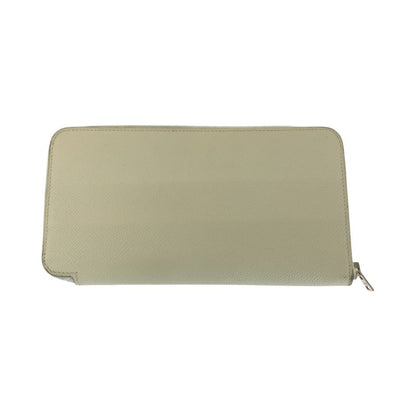 Hermes Azap Long Silk Inn Ivory Silver Hardware Vaux Epson Long Wallet Round