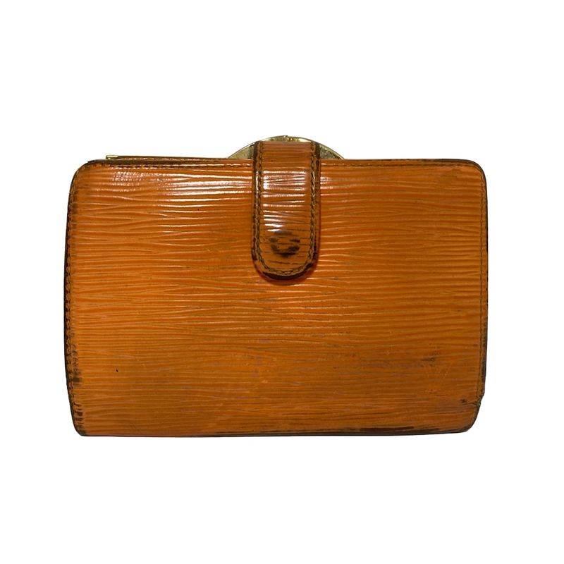 Louis Vuitton Epi Porte Monnaie Viennois M6324h Mandarin Leather