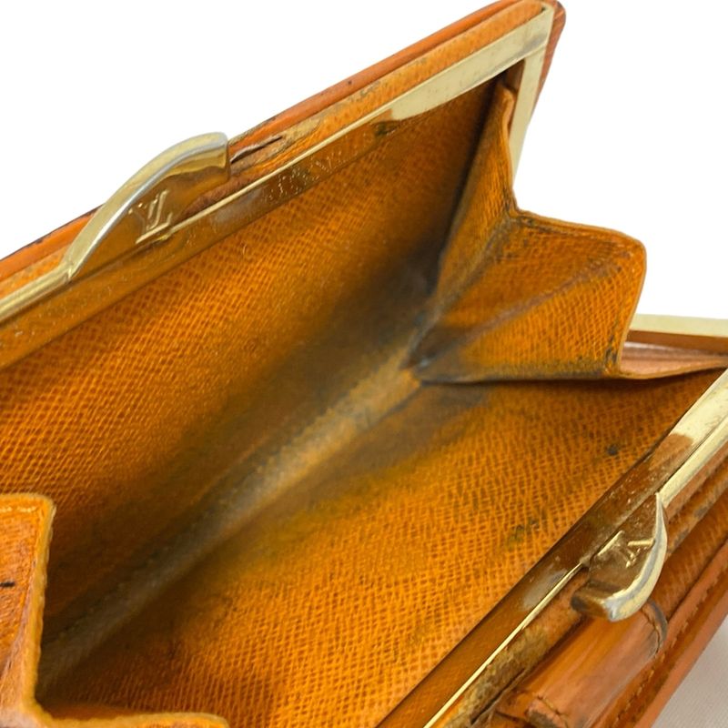 Louis Vuitton Epi Porte Monnaie Viennois M6324h Mandarin Leather