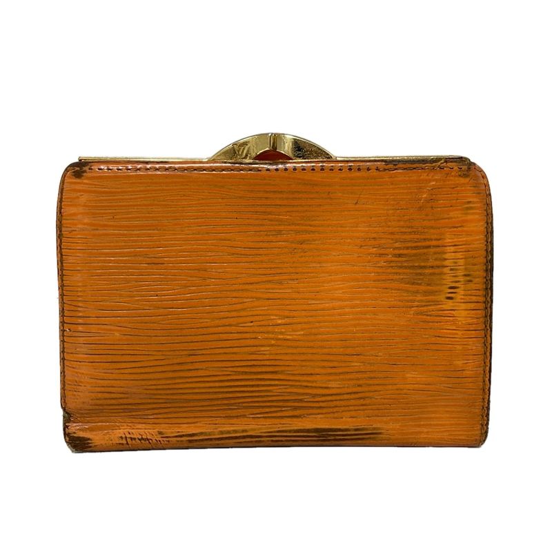 Louis Vuitton Epi Porte Monnaie Viennois M6324h Mandarin Leather