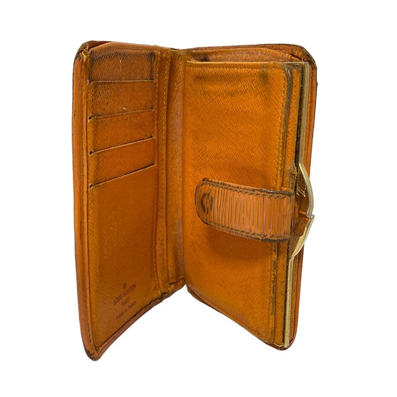 Louis Vuitton Epi Porte Monnaie Viennois M6324h Mandarin Leather