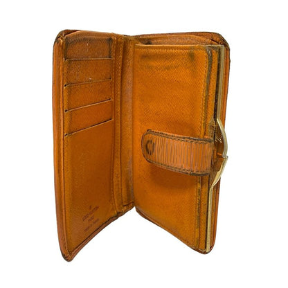 Louis Vuitton Epi Porte Monnaie Viennois M6324h Mandarin Leather