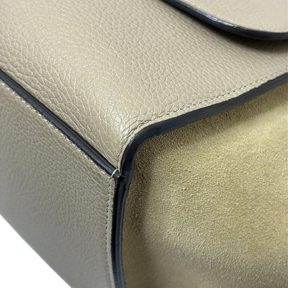 Celine Handbag Trapeze Small Beige Leather