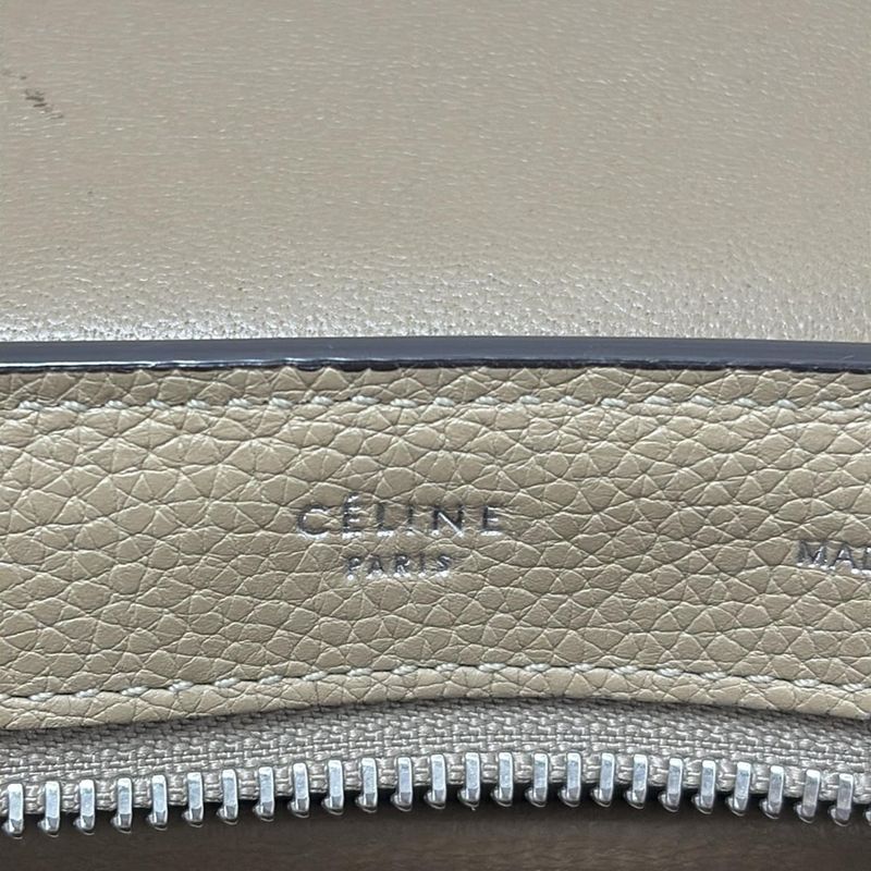Celine Handbag Trapeze Small Beige Leather