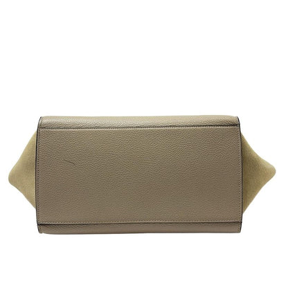 Celine Handbag Trapeze Small Beige Leather