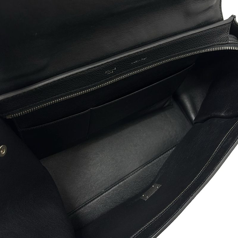 Celine Handbag Trapeze Medium 169543mdb.38no Black Leather