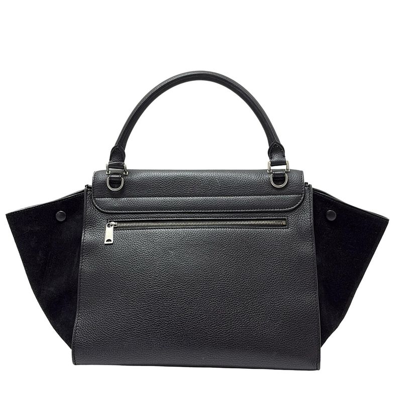 Celine Handbag Trapeze Medium 169543mdb.38no Black Leather