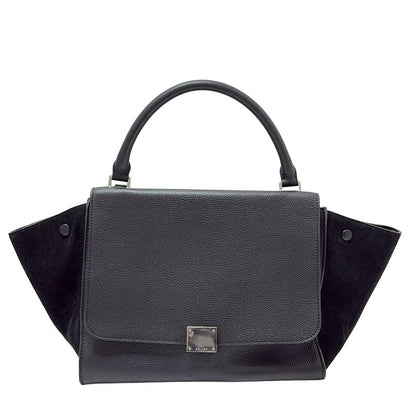 Celine Handbag Trapeze Medium 169543mdb.38no Black Leather