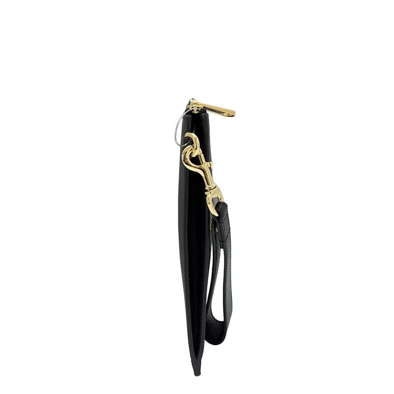 Gucci Clutch Bag Horsebit 700524 Black Leather