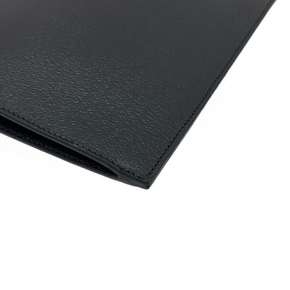 Gucci Clutch Bag Horsebit 700524 Black Leather