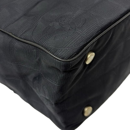 Chanel Handbag New Travel Line Tote PM Black Lambskin