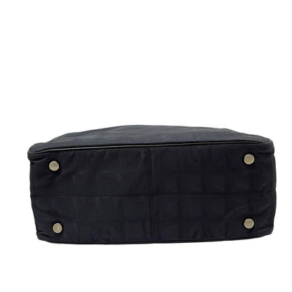 Chanel Handbag New Travel Line Tote PM Black Lambskin