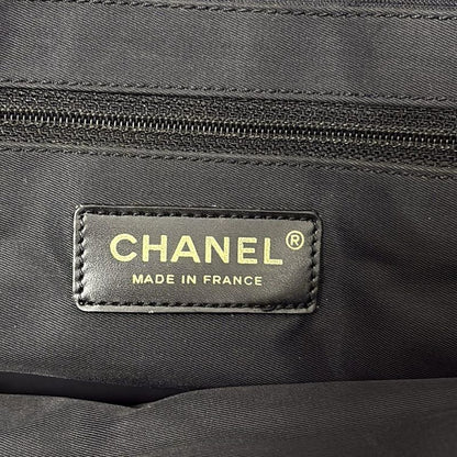 Chanel Handbag New Travel Line Tote PM Black Lambskin