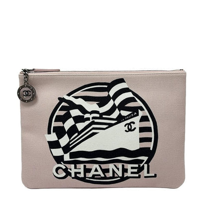 Chanel Clutch Bag - Light Pink X White X Black Cruise Line LA Pausa