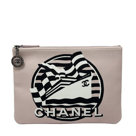 Chanel Clutch Bag - Light Pink X White X Black Cruise Line LA Pausa