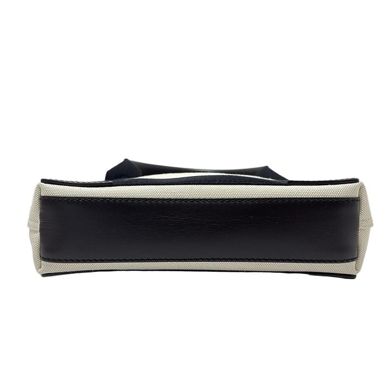 Balenciaga Tote Bag Navy Cabas Su XS 390346 Ivory And Black Leather