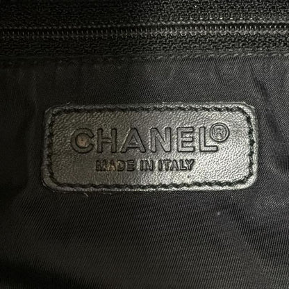 Chanel New Travel Line Tote GM Black Leather