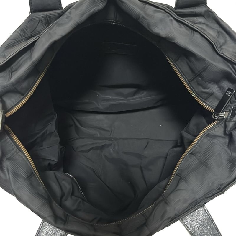 Chanel New Travel Line Tote GM Black Leather