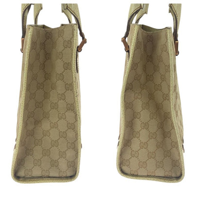 Gucci Beige Ivory GG Canvas 124260 Tote Handbag Shoulder Bag Women 506325