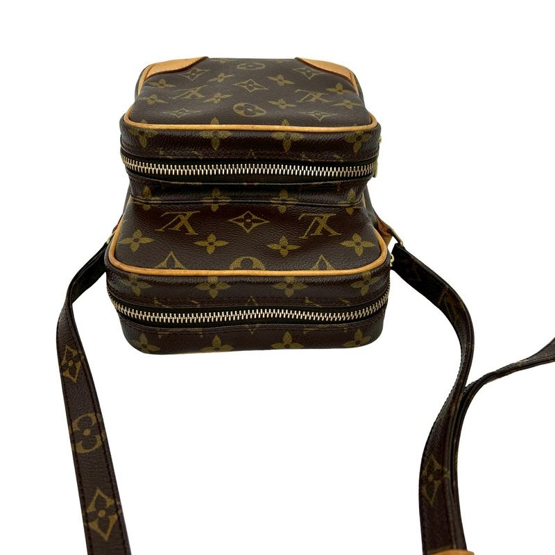 Louis Vuitton Vintage Amazon Monogram Leather Mini Shoulder Bag Pochette Brown
