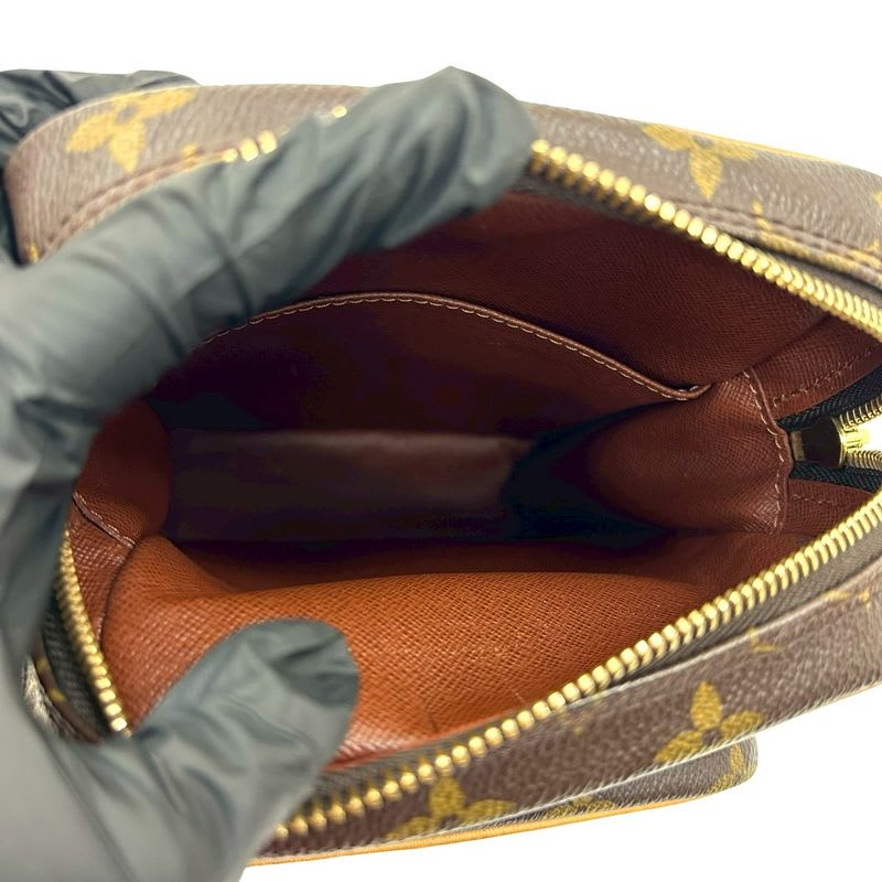 Louis Vuitton Vintage Amazon Monogram Leather Mini Shoulder Bag Pochette Brown
