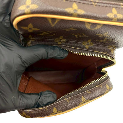 Louis Vuitton Vintage Amazon Monogram Leather Mini Shoulder Bag Pochette Brown