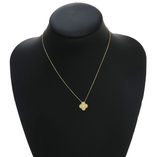 Van Cleef & Arpels Vintage Alhambra Necklace Gold Shell 2018