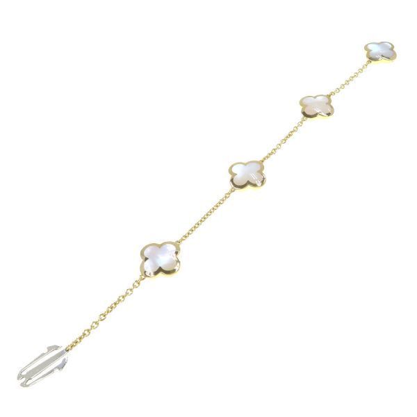 Van Cleef & Arpels Pure Alhambra Bracelet 4p Shell
