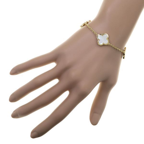 Van Cleef & Arpels Pure Alhambra Bracelet 4p Shell