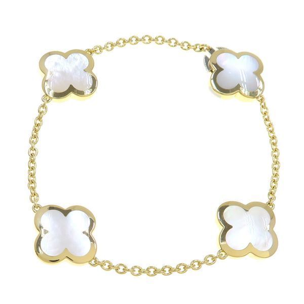 Van Cleef & Arpels Pure Alhambra Bracelet 4p Shell