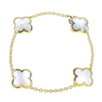 Van Cleef & Arpels Pure Alhambra Bracelet 4p Shell