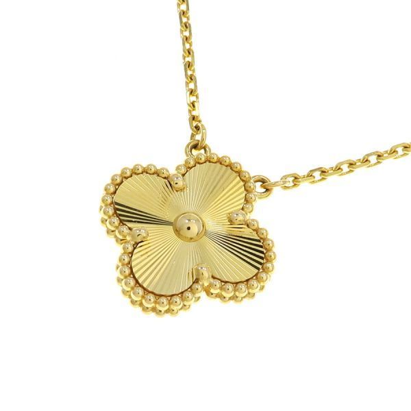 Van Cleef & Arpels Vintage Alhambra Necklace Guilloche