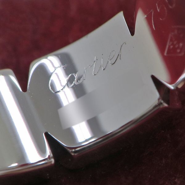 Cartier Tank Francaise Ring Sm 1 Motif Diamond #50 (size Near 10) [none Fee