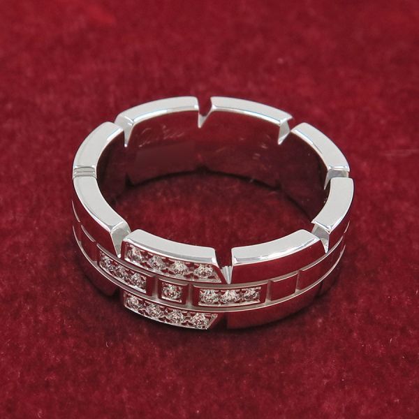 Cartier Tank Francaise Ring Sm 1 Motif Diamond #50 (size Near 10) [none Fee