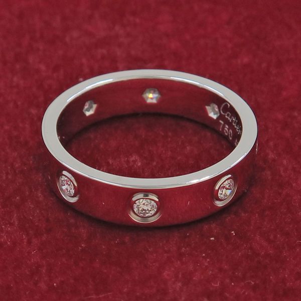 Cartier Mini Love Ring Full Diamond #47 (size Near 7)