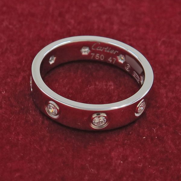 Cartier Mini Love Ring Full Diamond #47 (size Near 7)