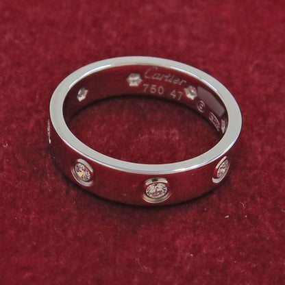 Cartier Mini Love Ring Full Diamond #47 (size Near 7)