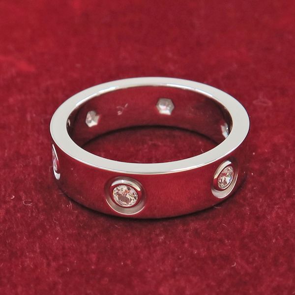 Cartier Love Ring Full Diamond #54 (size 13.5 Approx)