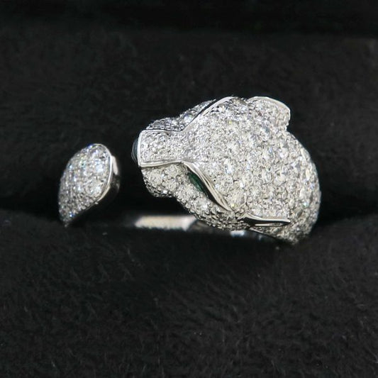 Cartier Panther de Cartier Ring Medium Model #51 (size Near Size 10) [none Fee