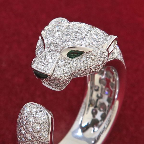 Cartier Panther de Cartier Ring Medium Model #51 (size Near Size 10) [none Fee