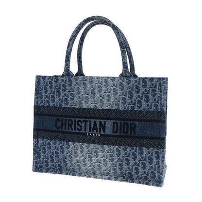 Christian Dior Book Tote Bag Medium Denim [ranked a