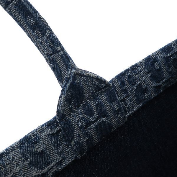 Christian Dior Book Tote Bag Medium Denim [ranked a