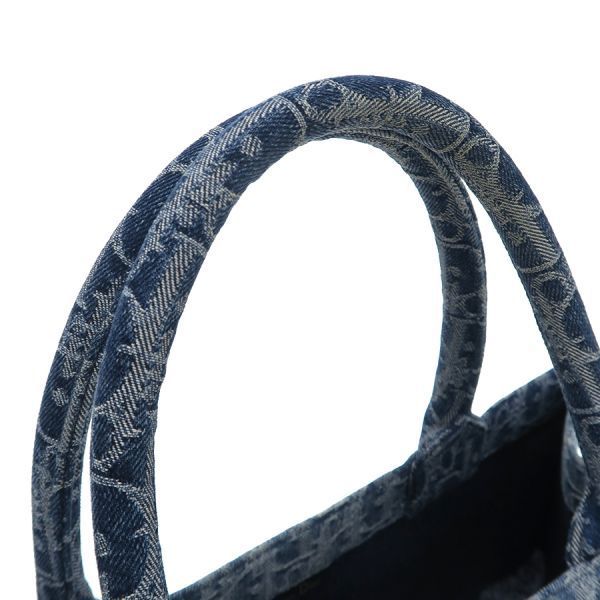 Christian Dior Book Tote Bag Medium Denim [ranked a