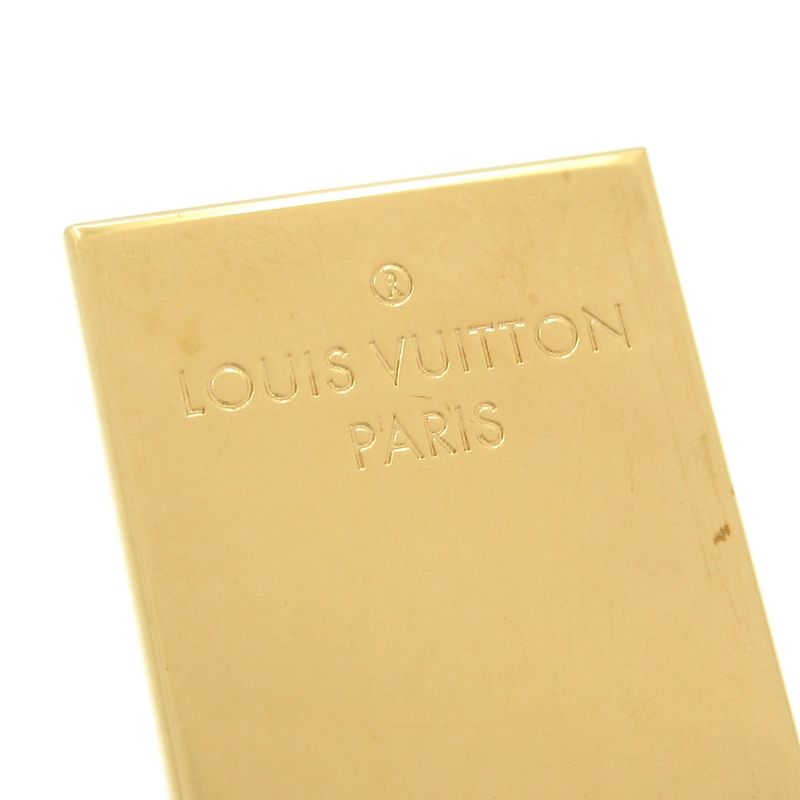 Louis Vuitton Scarf Ring Textile Brooch Nanogram M00226 Gold