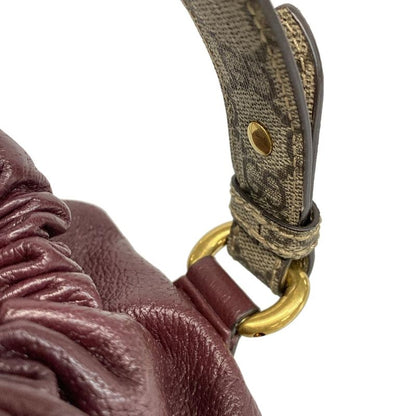 Gucci Handbag Double G Mini Crossbody Bag 752583 Bordeaux Leather