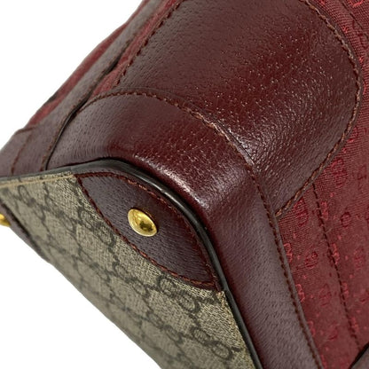 Gucci Handbag Double G Mini Crossbody Bag 752583 Bordeaux Leather